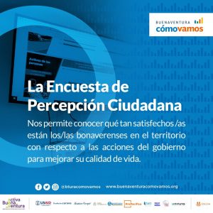 para qué la encuesta de percepción ciudadana